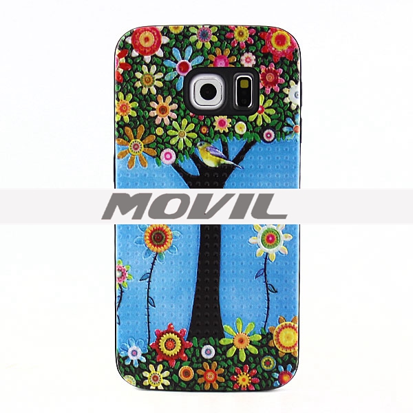 NP-2284 Pintura al óleo funda  para Samsung S6 Edge-1